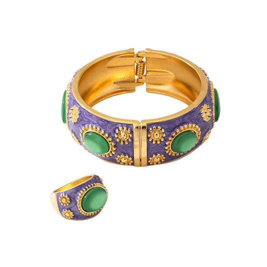 Planderful Vienna Verve Jewelry Set – Fashionable Retro Metal Design