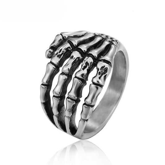 Ghost Claw Skull Titanium Steel Ring