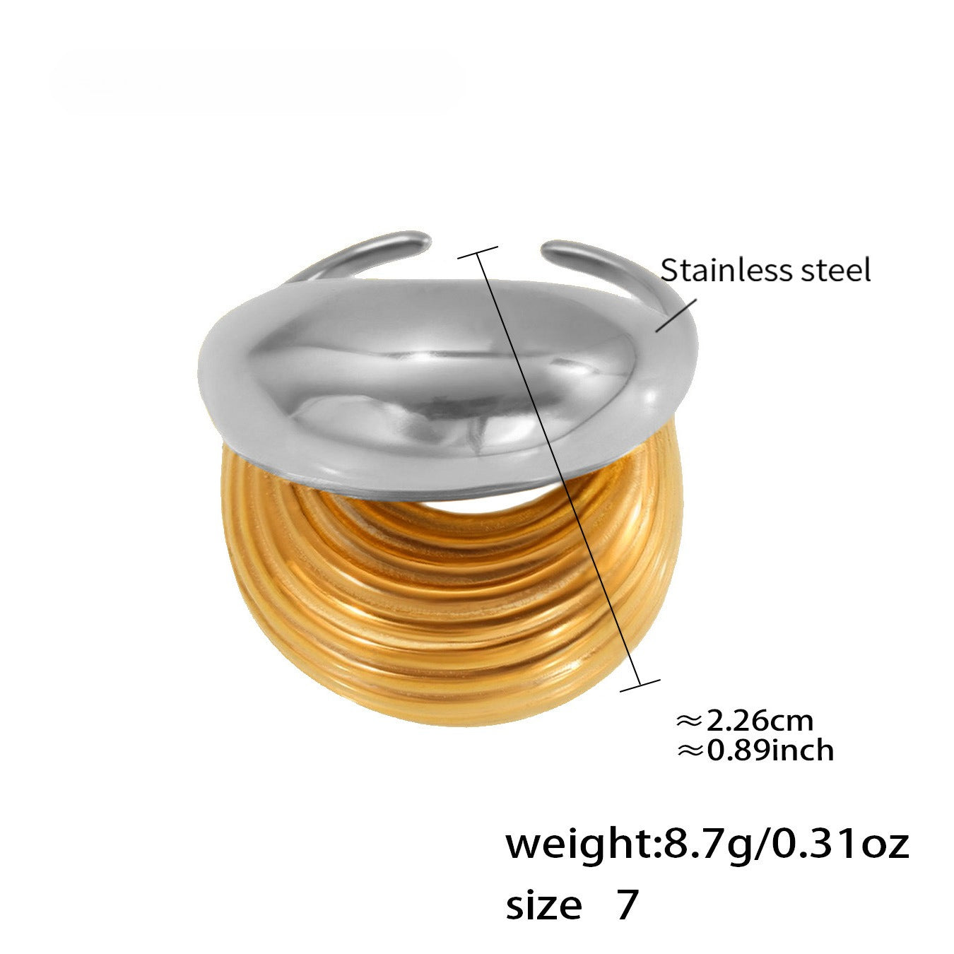 Planderful Everyday Genie Stainless Steel Ring Unisex