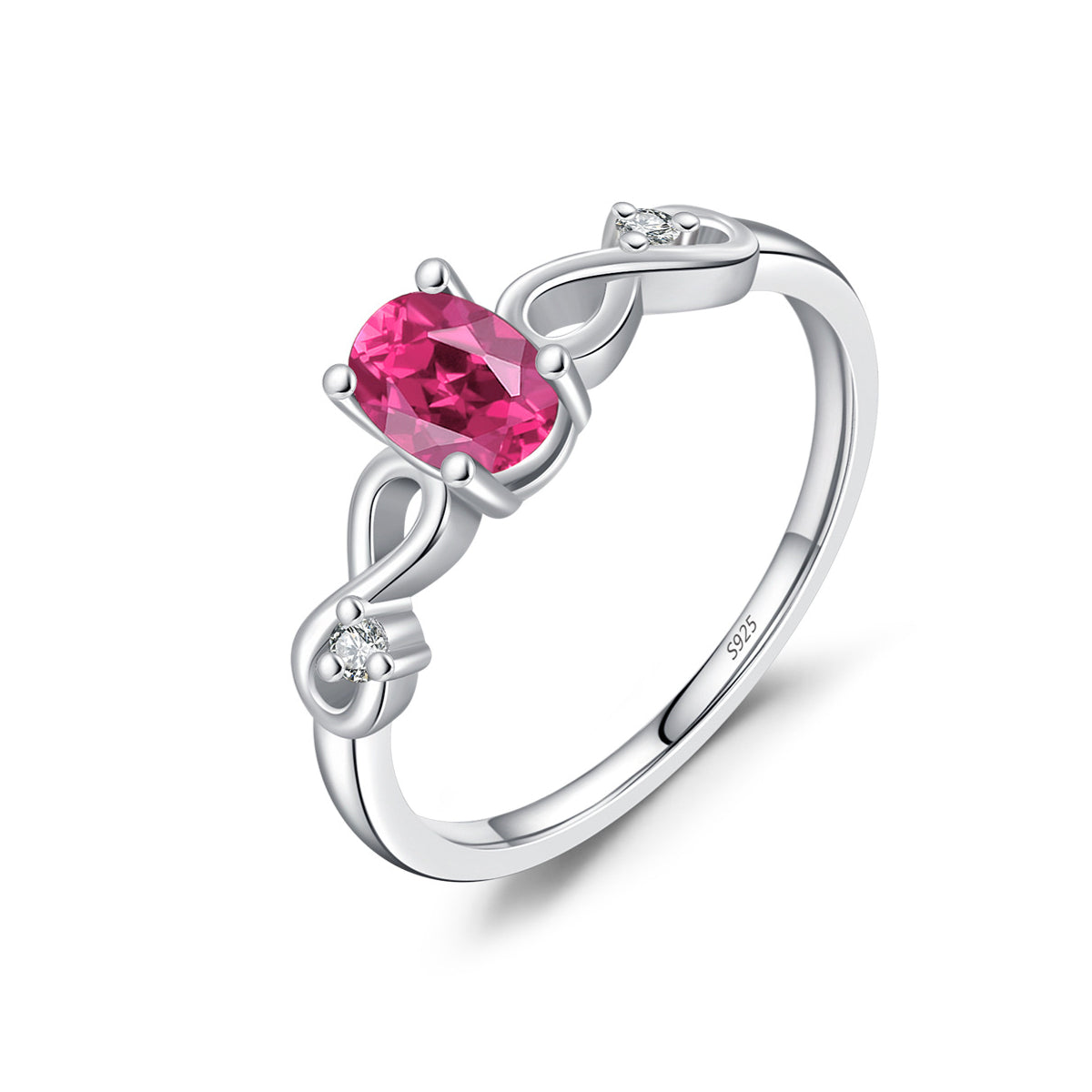 Planderful Gala Fireworks Ring – Elegant Sterling Silver with Zircon Sparkle