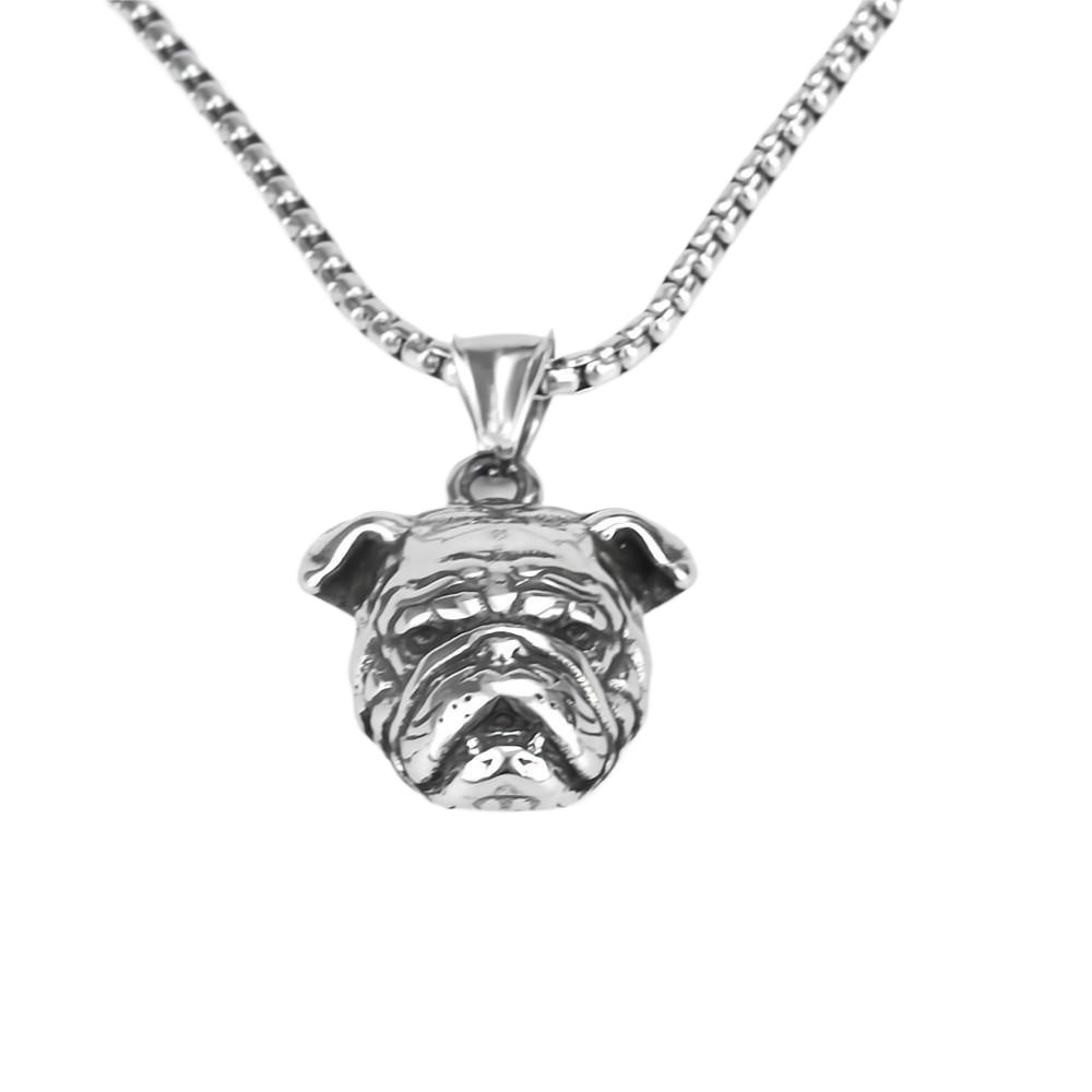 Planderful Everyday Genie Dog Pendant Necklace Durable Titanium Steel Hip Hop Style For Men