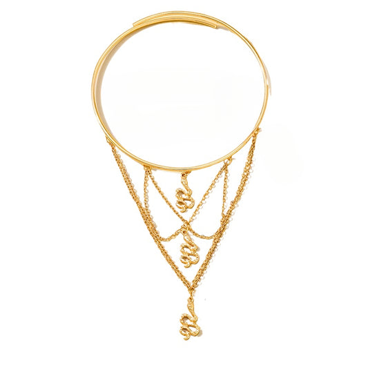 Planderful Vienna Verve Bracelet – Elegant Metal Line Tassel Design