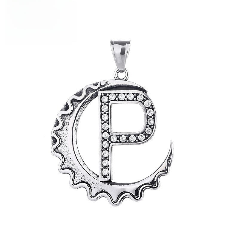 Letter Diy Stainless Steel Pendant Necklace