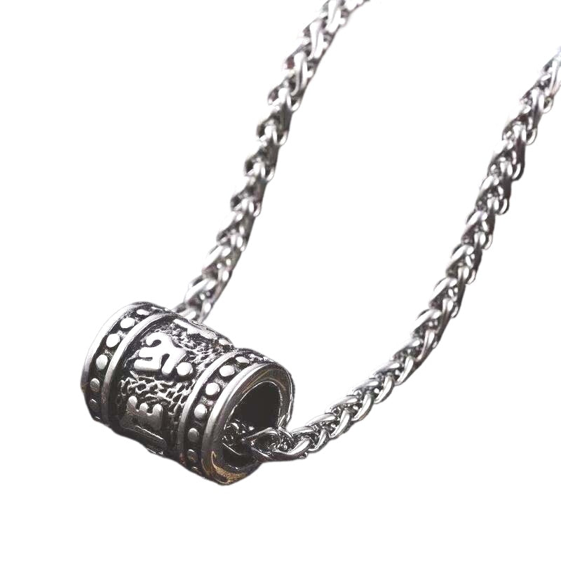 Planderful Stainless Steel Mantra Pendant Necklace Unisex Everyday Wear Minimalist Daily Reminder Gift