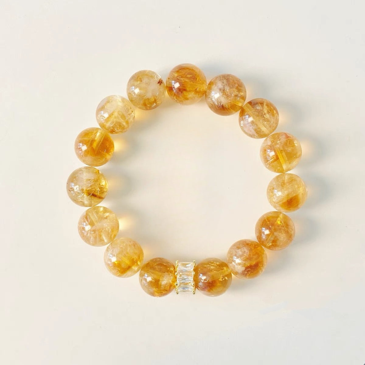 Tiger Eye & Citrine Couple Bracelet