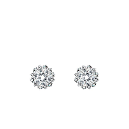 Exquisite S925 Silver Floral Earrings for Timeless Style and Elegance