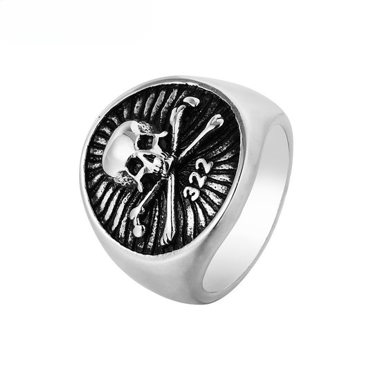 Titanium Steel Skull Ring