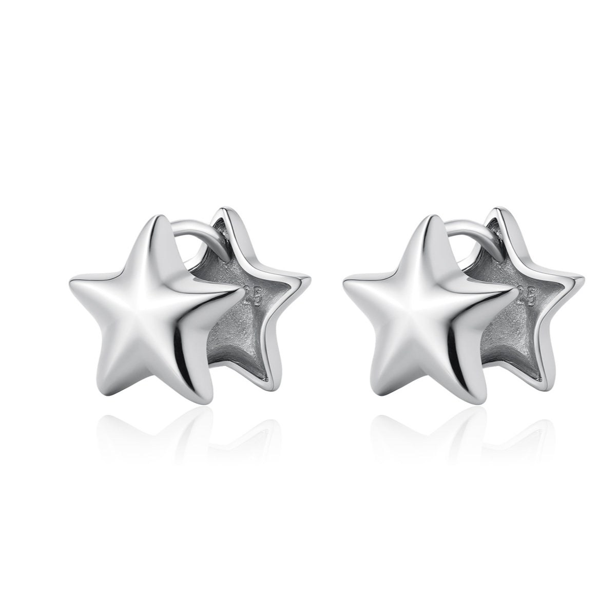 Planderful Everyday Genie Love Stud Earrings – Versatile Premium Mirror Design