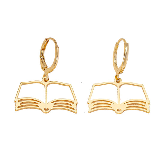 Planderful Vienna Verve Earrings – Stylish Hollow Book Design