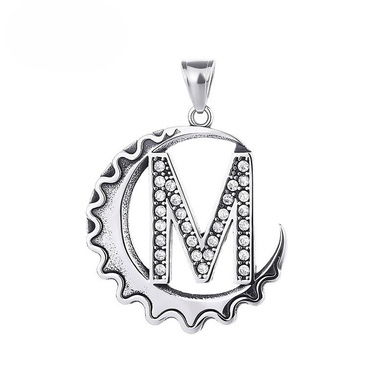 Letter Diy Stainless Steel Pendant Necklace