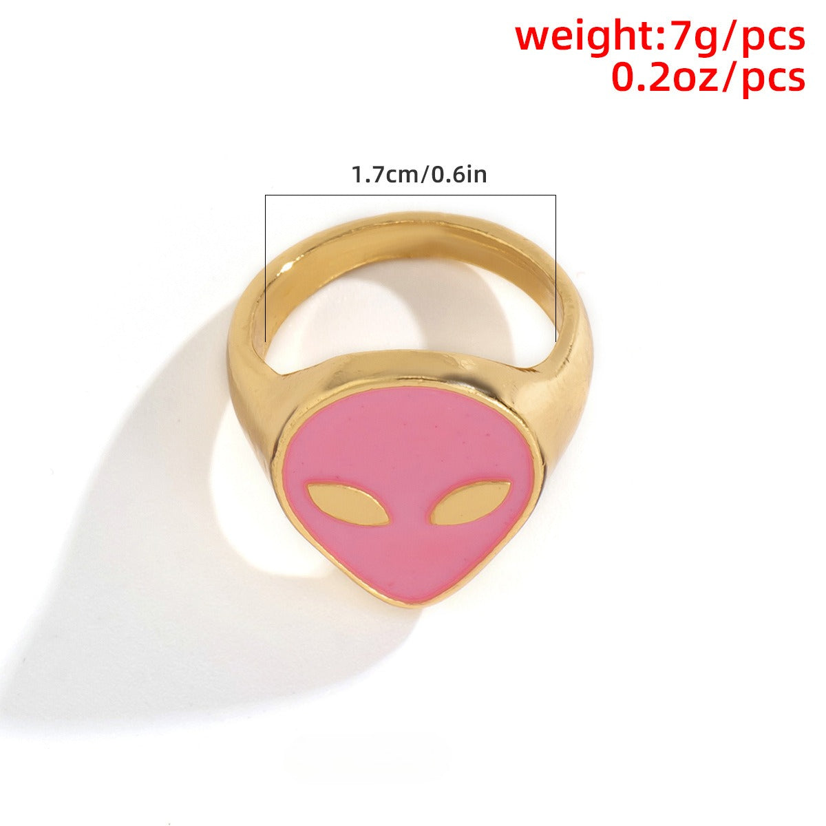Planderful Oil Drop Ring For Women Versatile Geometric Metal Jewelry Statement Accessory