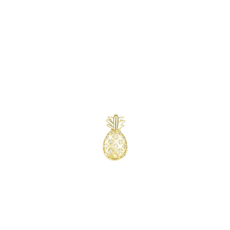 925 Sterling Silver Pineapple Watermelon Earrings