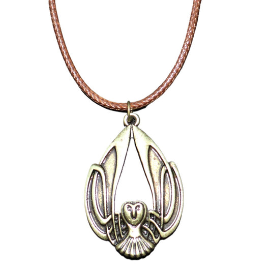 Enchanting Handcrafted Celtic Owl Necklace - Unisex Elven Amulet Jewelry