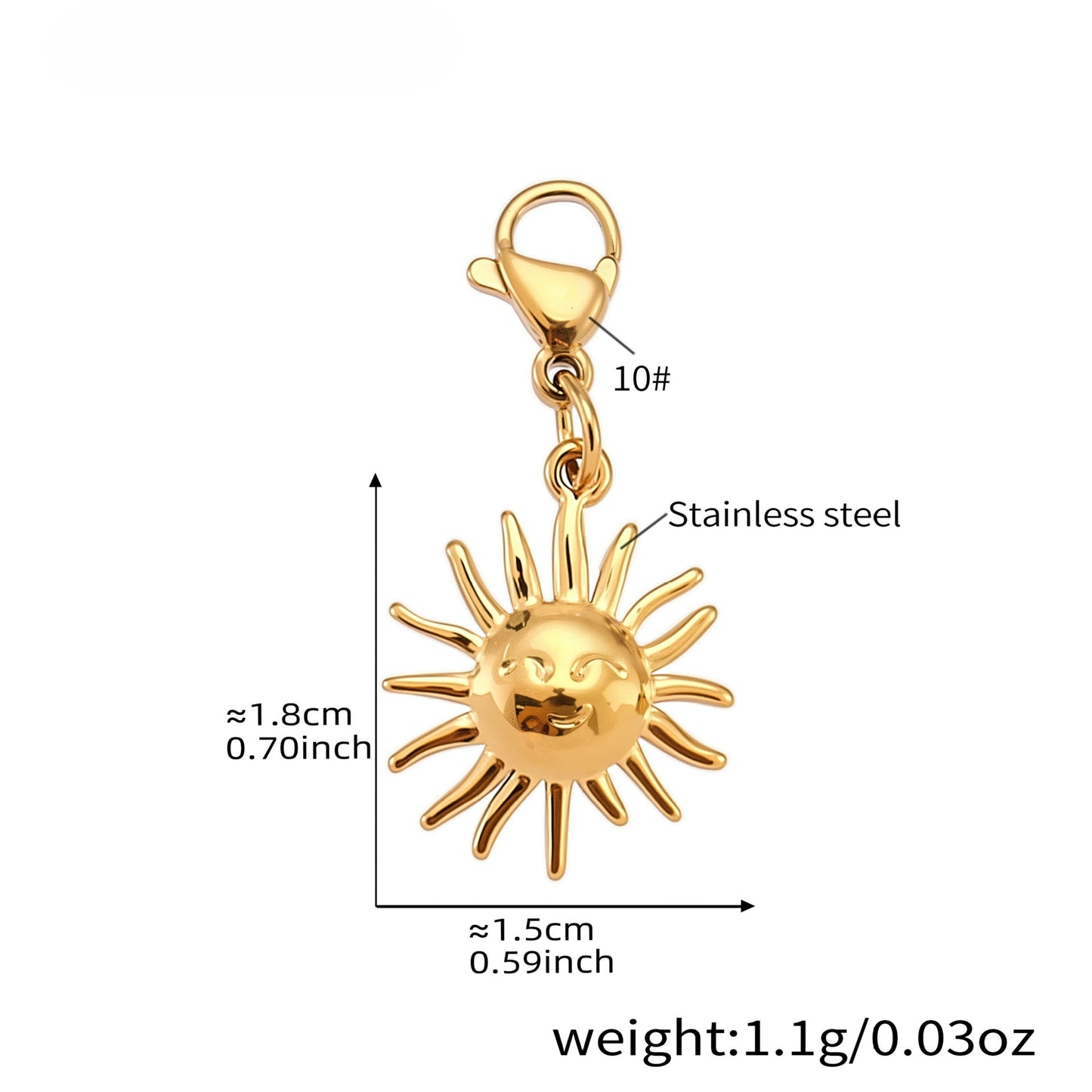 Planderful Gold Plated Pepper Crown Necklace Zircon Women