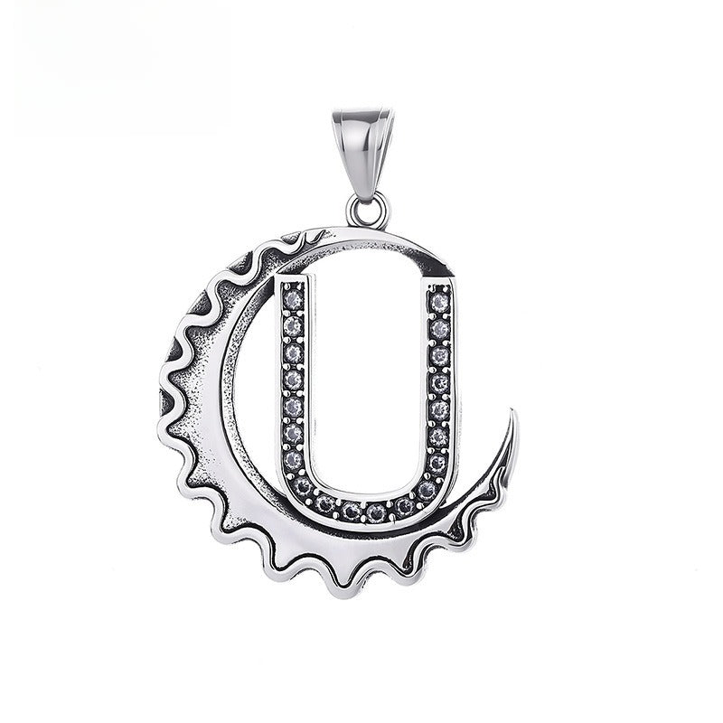 Letter Diy Stainless Steel Pendant Necklace