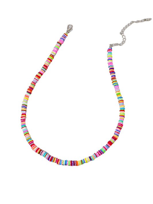 Colorful Ceramic Cross Necklace - Elegant Jewelry from Vienna Verve