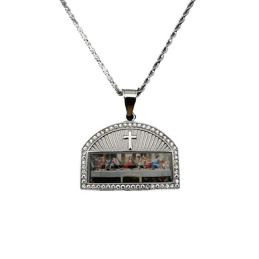 Planderful Thirteen Apostles Pendant Necklace Gold Plated Zircon For Women Everyday Genie Collection
