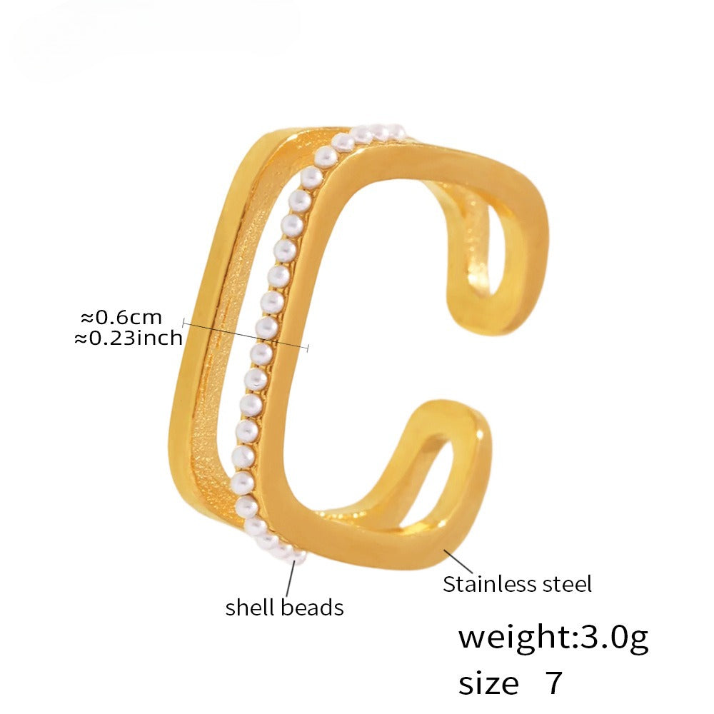 Planderful Personalized Zircon Ring For Women Open Index