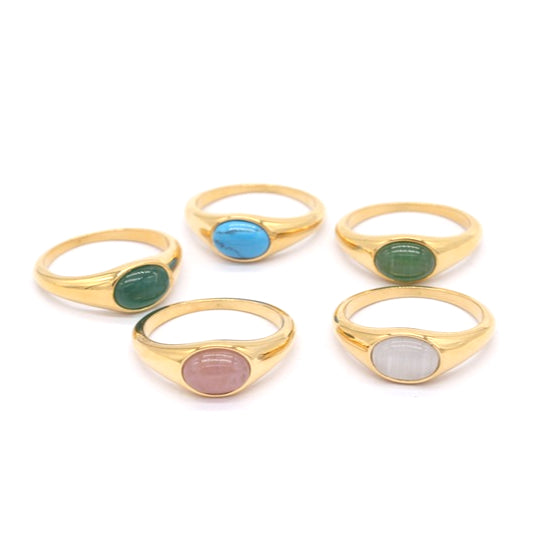 Cat Eye Ring Planderful Unisex Retro Jewelry Chic Minimalist Statement Stone For Women And Men