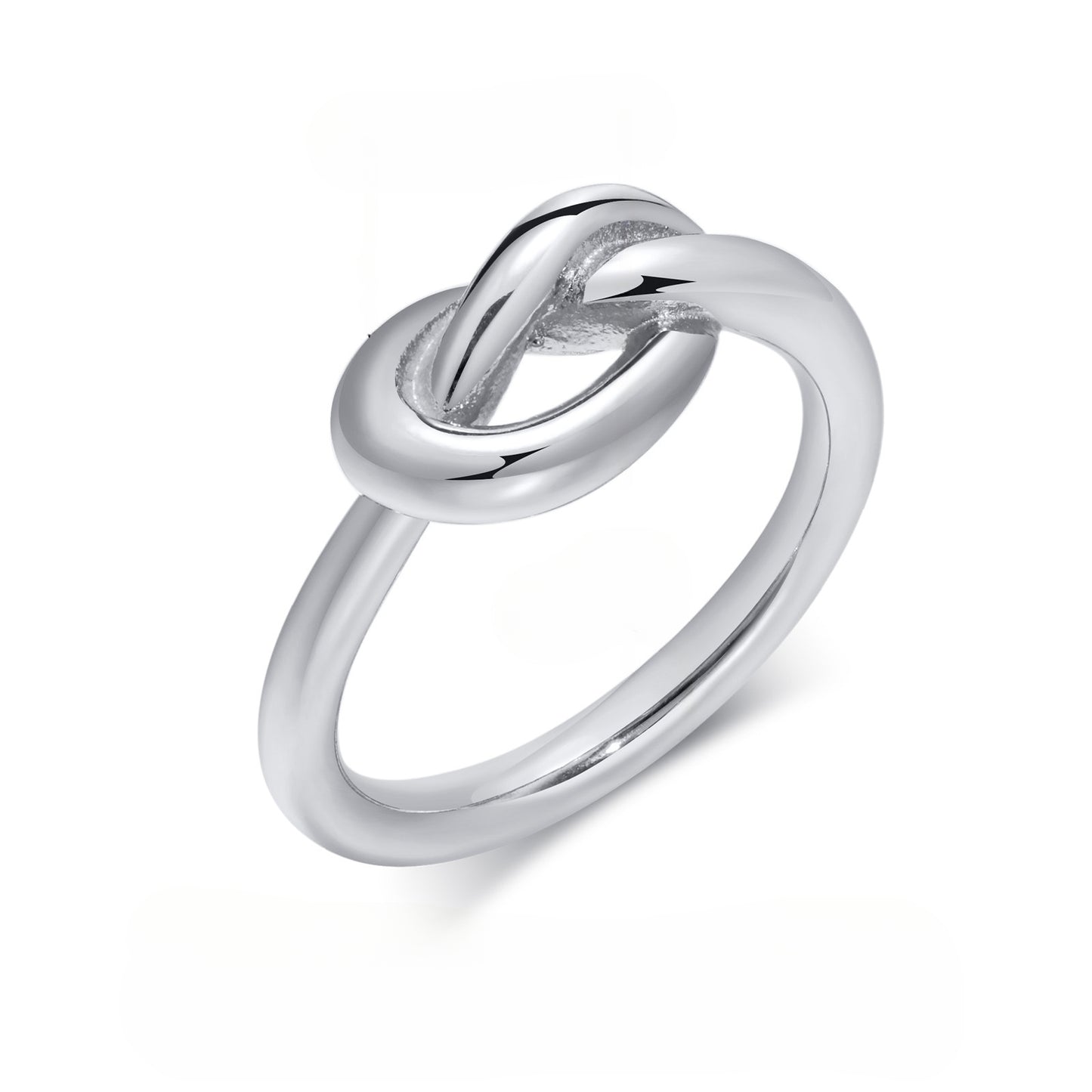 Titanium Steel Ring Stainless Steel Knotted Ring for Women