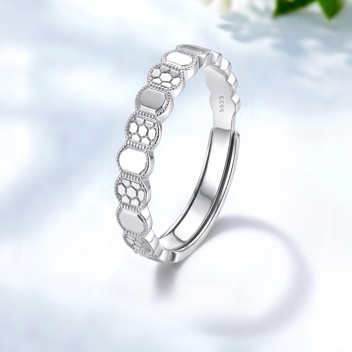 Cube S925 Sterling Silver Ring