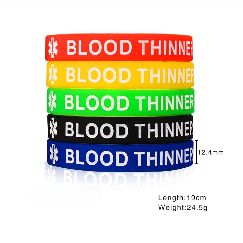 Medical Logo Men and Women Silicone Bracelet Set of 5 Colors
