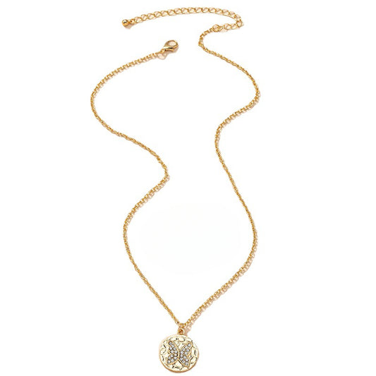 Butterfly Charm Necklace with Minimalist Design