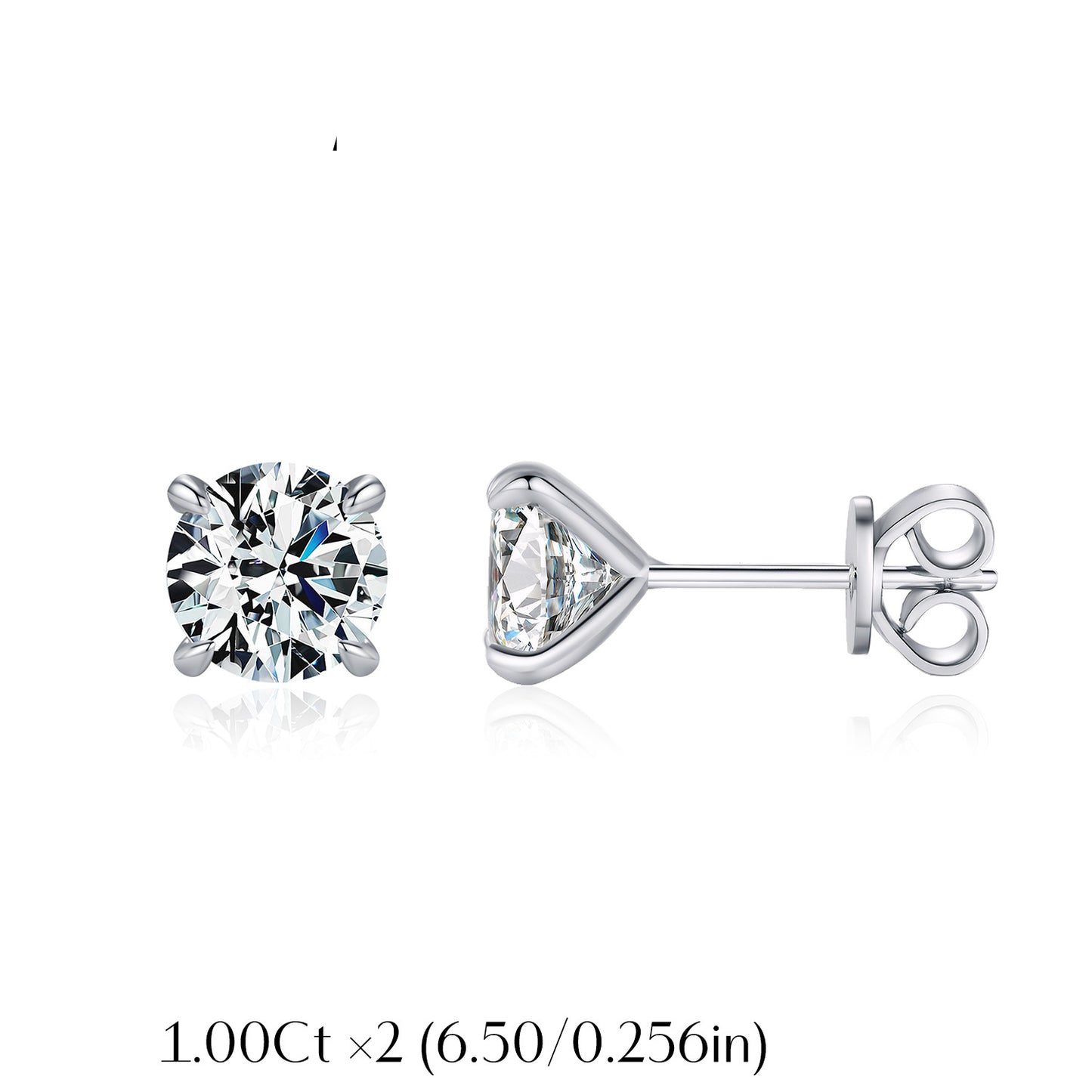Planderful Moissanite Sparkling Earrings – Classic Low-Key Luxury