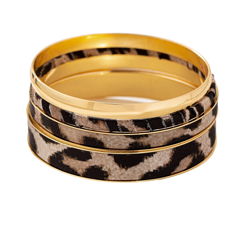Planderful Vienna Verve Bracelet Set – Stylish Leopard Print Design