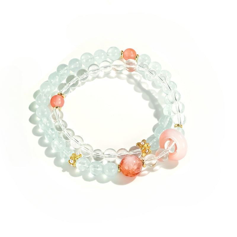 Planderful Fortune's Favor Bracelet – Elegant Crystal and Agate Design