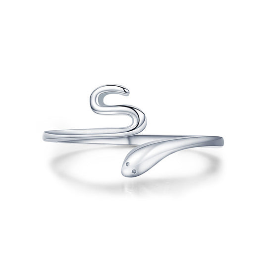 Everyday Genie Sterling Silver Open Snake Ring