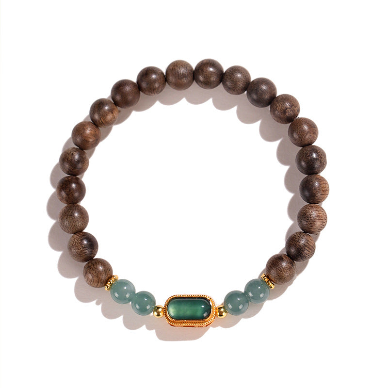 Planderful Fortune's Favor Bracelet – Elegant Chinese Style with Blue Water Jadeite