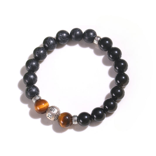 Planderful Fortune's Favor Bracelet – Natural Obsidian Gemstone for Wealth and Prosperity