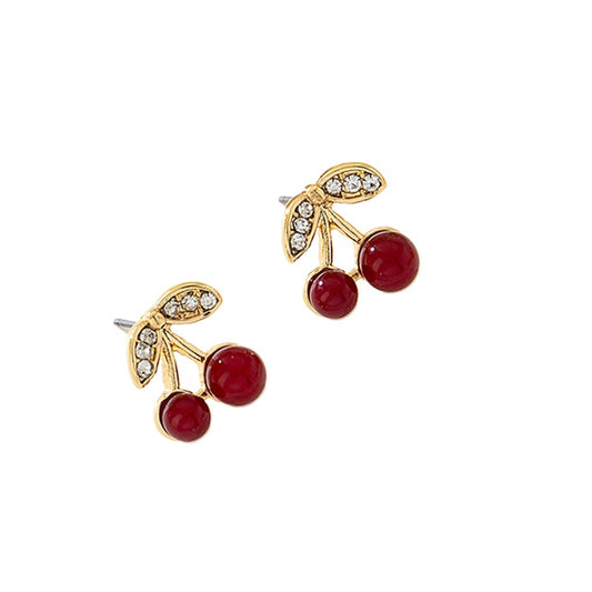 Personalized Red Cherry Earrings for Women by Planderful