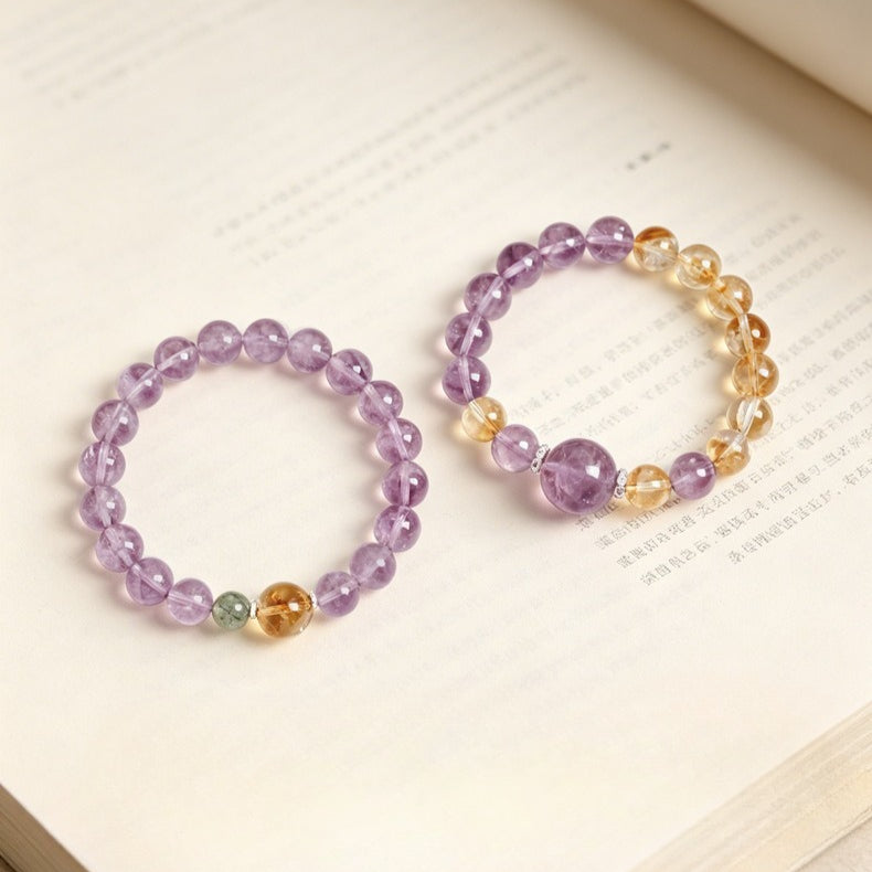 Bolivian Amethyst & Citrine Bracelet