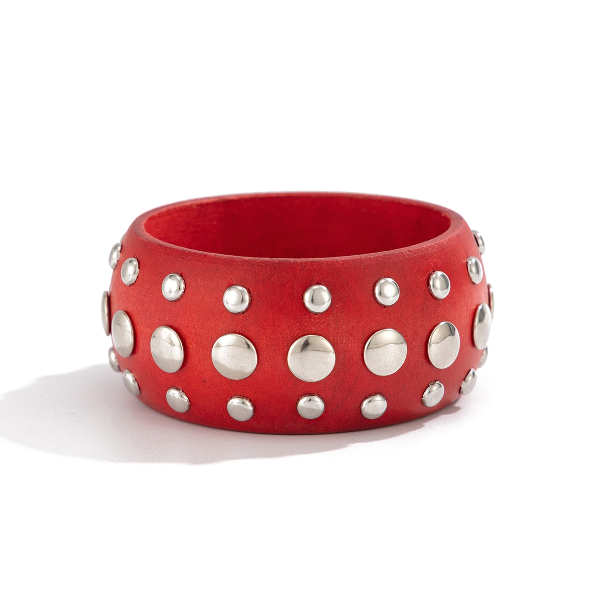 Planderful Vienna Verve African Hand Jewelry Wide Rivet Bracelet Retro Punk Statement For Street Fashion