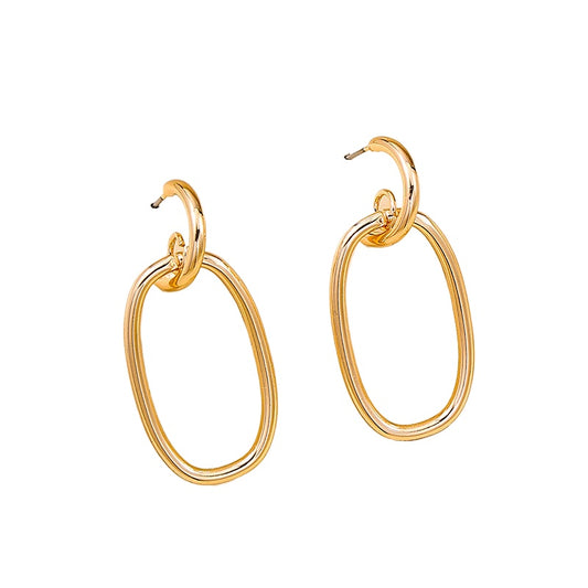 Temperament Round Ring Earrings in Vienna Verve Collection