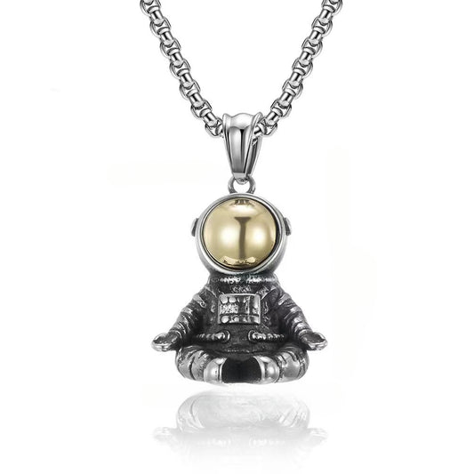 European And American Retro Jewelry Astronaut Pendant For Men