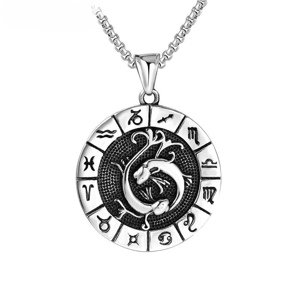 Constellations Pendant Titanium Steel Unisex Protection Statement Planderful Everyday Genie Gift