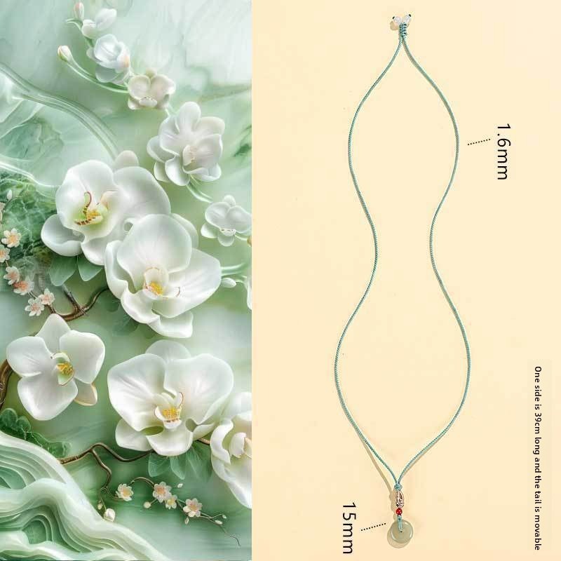 Hetian Jade Pixiu Ruyi Lock Pendant Necklace