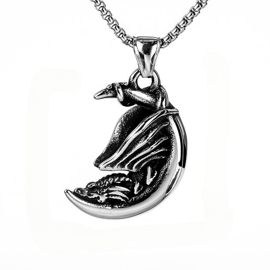 European And American Retro Stainless Steel Men's Pendant Necklace