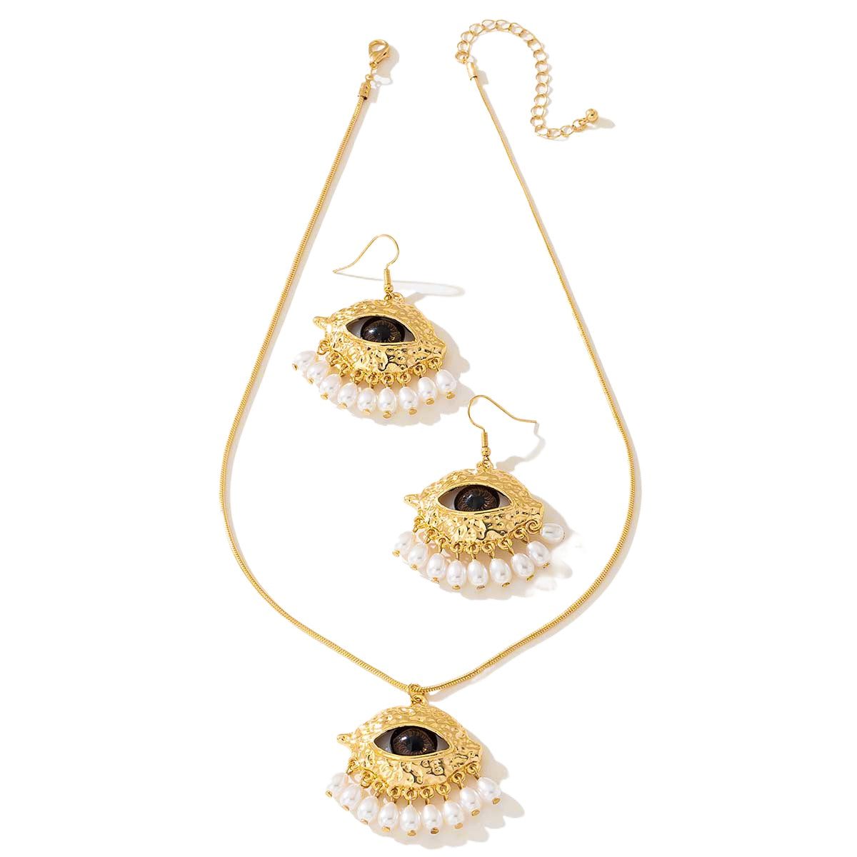 Vienna Verve Baroque Pearl Jewelry Set for Elegant Women