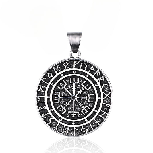 Viking-Inspired Stainless Steel Pendant for Men – Personalized Retro Jewelry from Europe and America