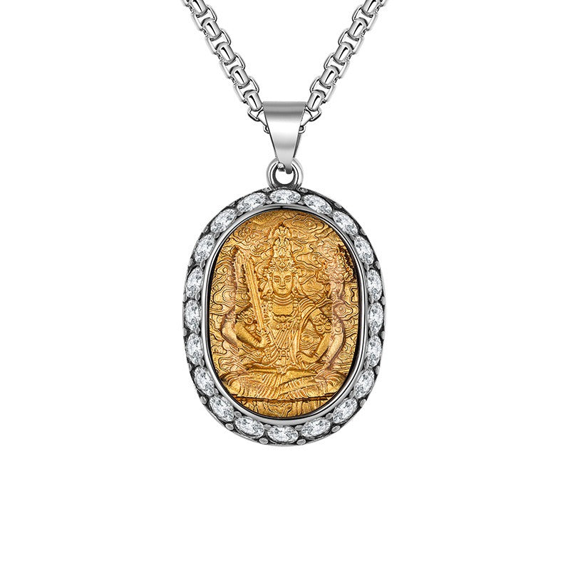 Zircon Necklace – Elegant Zodiac Saints Eight Patrons Pendant for Everyday Wear Planderful Collection