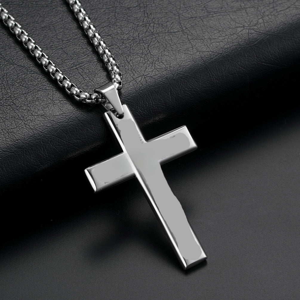 Amazon Titanium Steel Cross Necklace for Men Pendant Jewelry