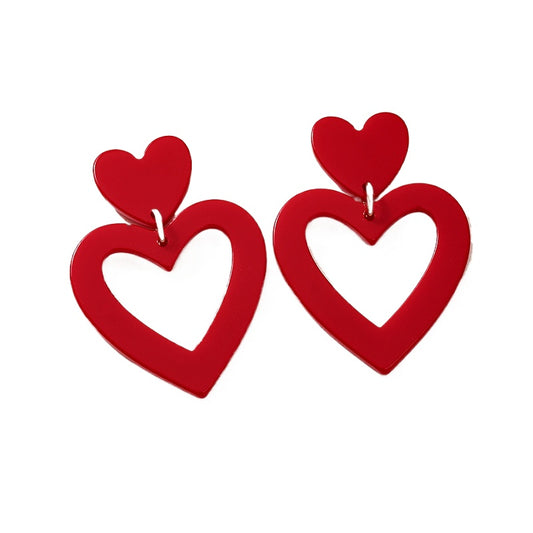 Planderful Vienna Verve Earrings – Personalized Acrylic Love Pendant Design