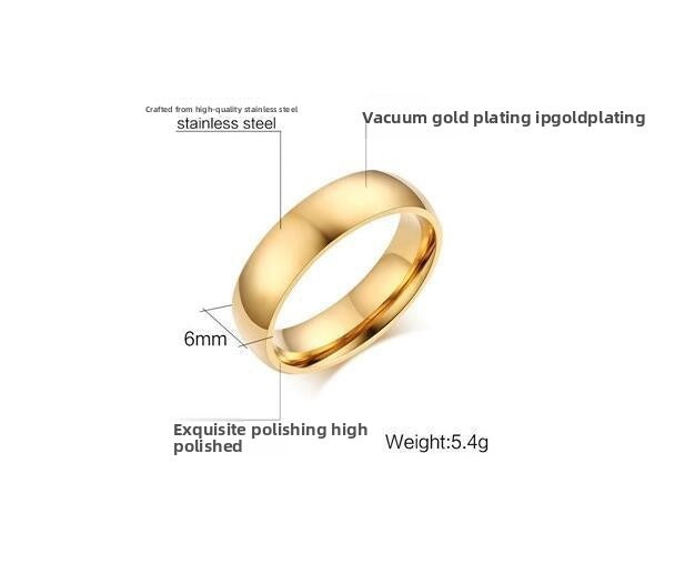 Couple Gift Stainless Steel Couple Ring Double Heart