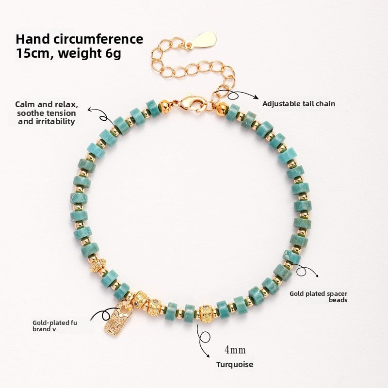 Blue Aventurine Adjustable Bracelet