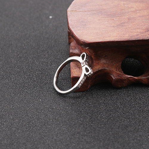 Chic Titanium Steel Bow Ring for Women - Stylish and Simple Stainless Steel Jewelry Wholesale