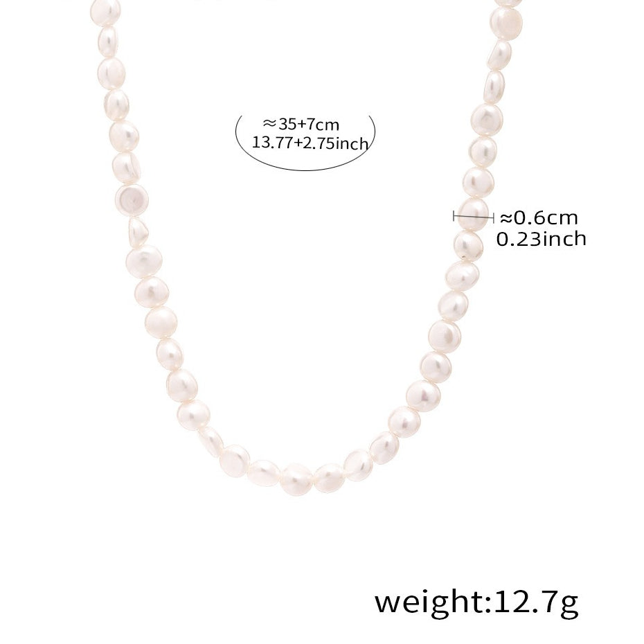 Planderful Freshwater Pearl Necklace Light Luxury Women